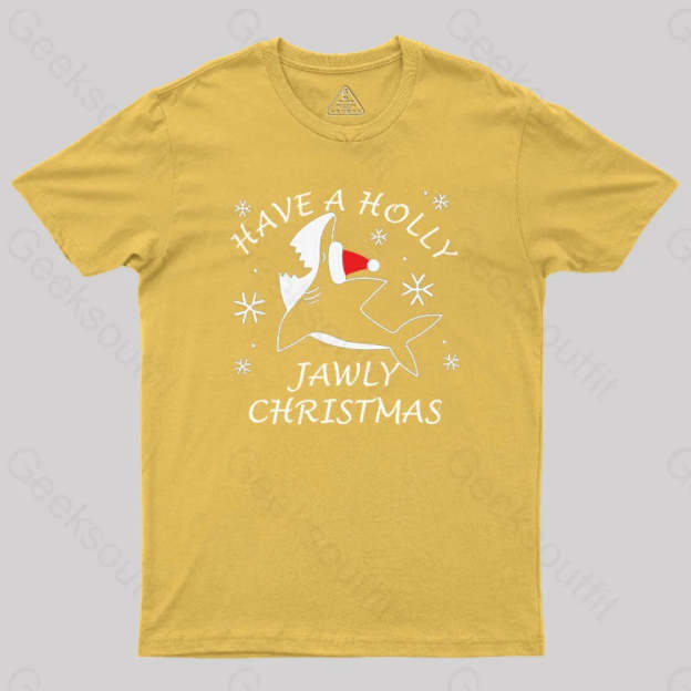 Have A Holly Jawly Christmas Geek T-Shirt Yellow / S