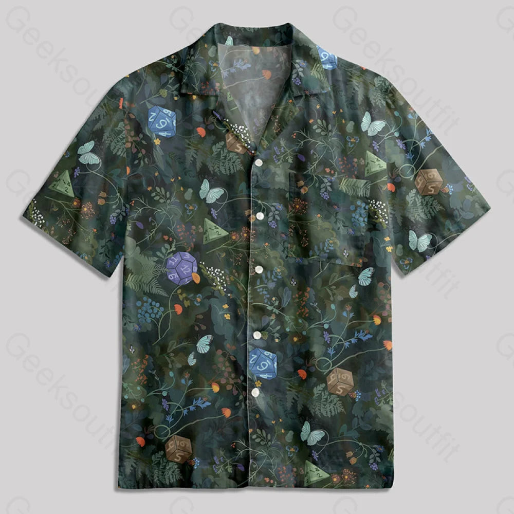 Hawaiian Plants Dnd Button Up Pocket Shirt / S Bus586 Yc