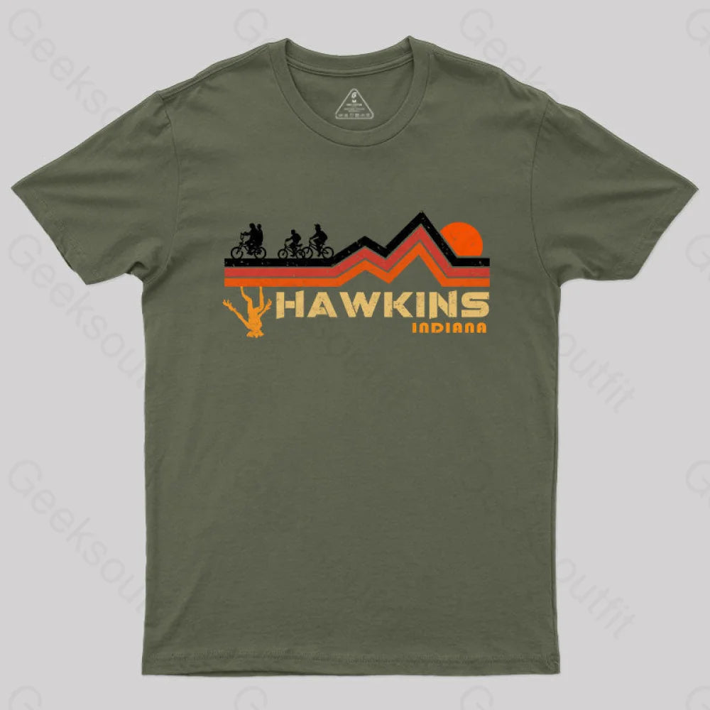 Hawkins T-Shirt Army Green / S Yc