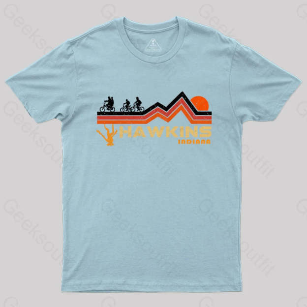Hawkins T-Shirt Light Blue / S Yc
