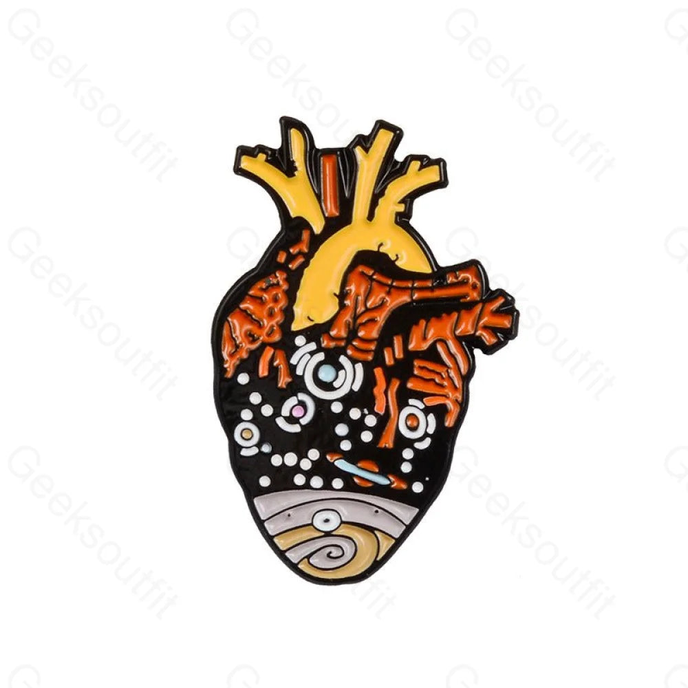 Heart Enamel Pins - Geeksoutfit