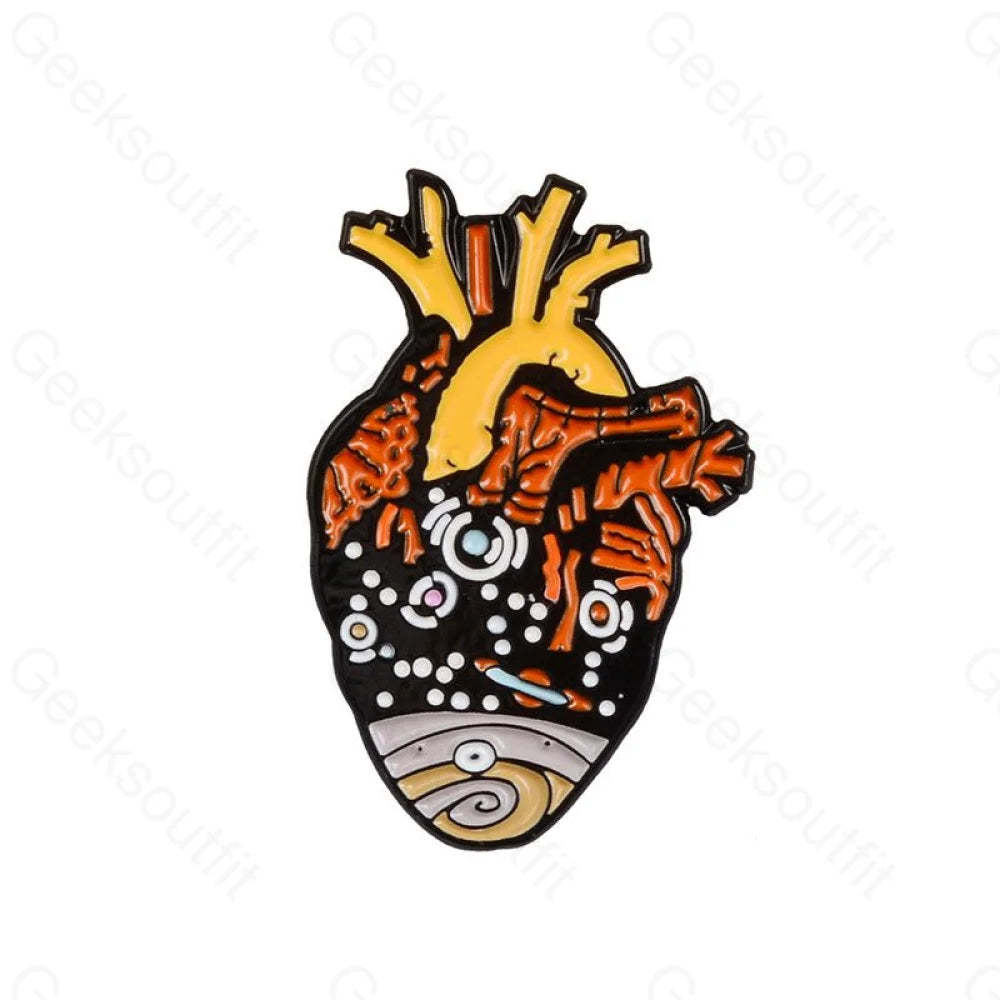 Heart Enamel Pins - Geeksoutfit