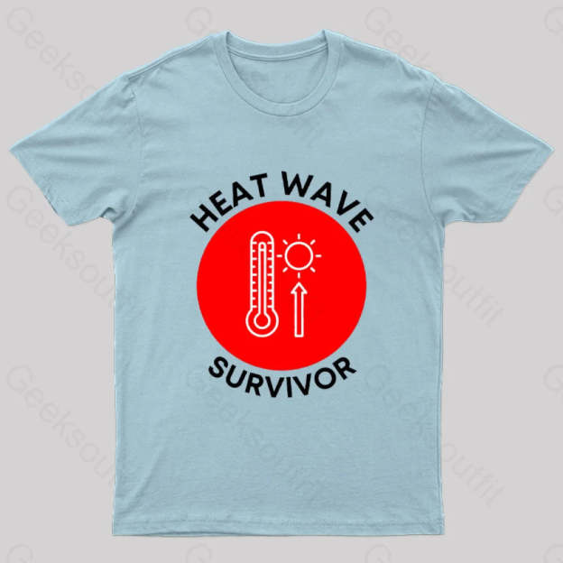 Heat Wave Survivor T-Shirt Light Blue / S