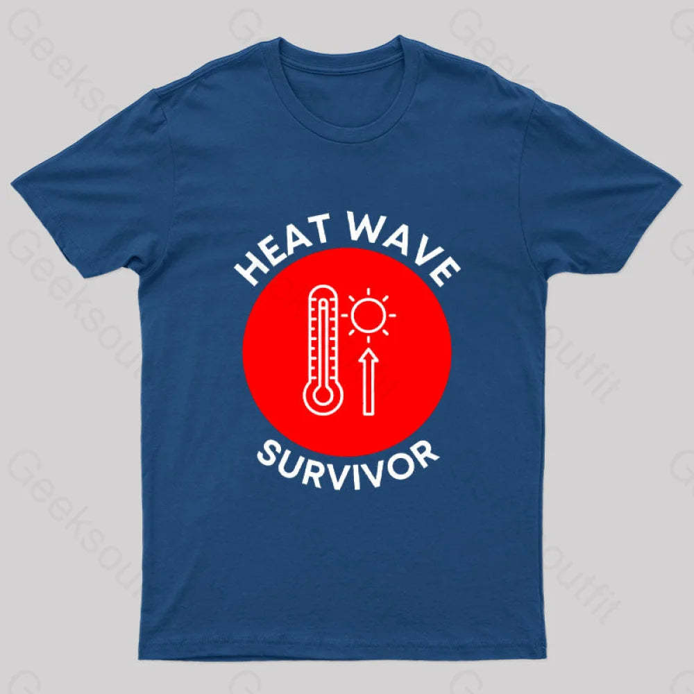 Heat Wave Survivor T-Shirt Navy / S