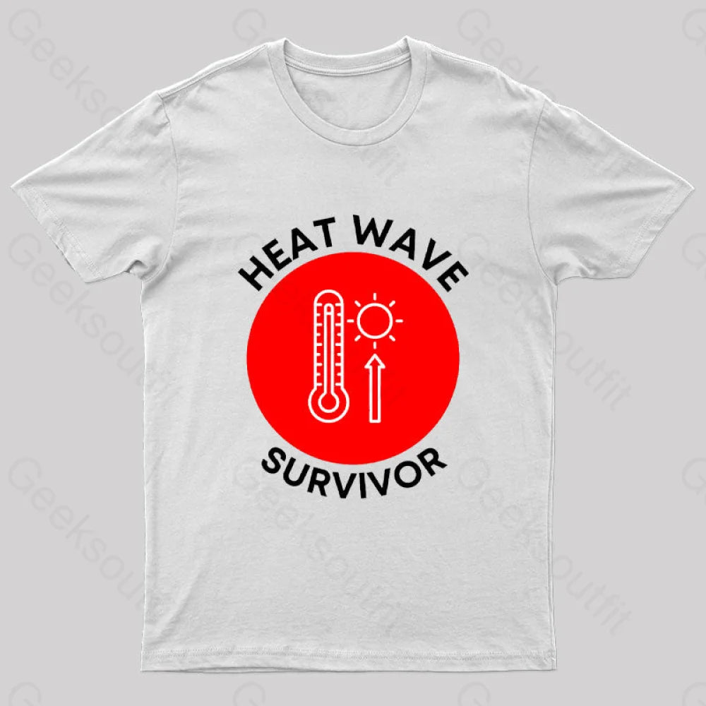 Heat Wave Survivor T-Shirt White / S