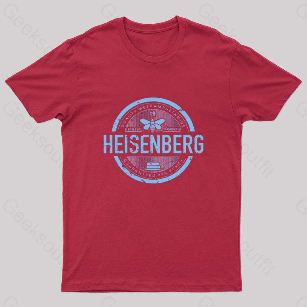 Heisenberg Quality Geek T-Shirt Red / S