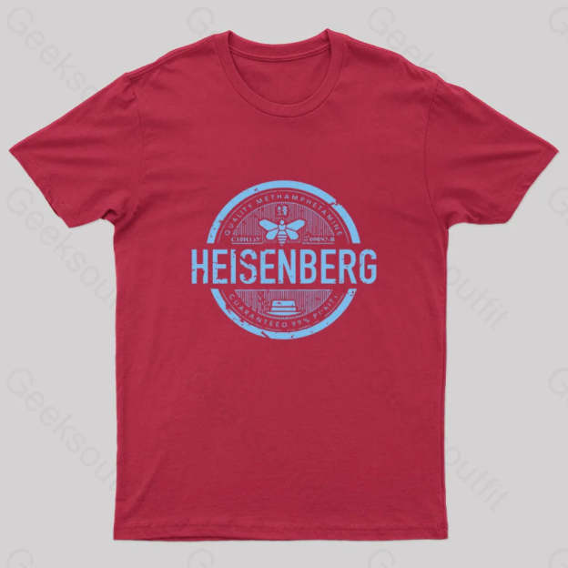 Heisenberg Quality Geek T-Shirt Red / S
