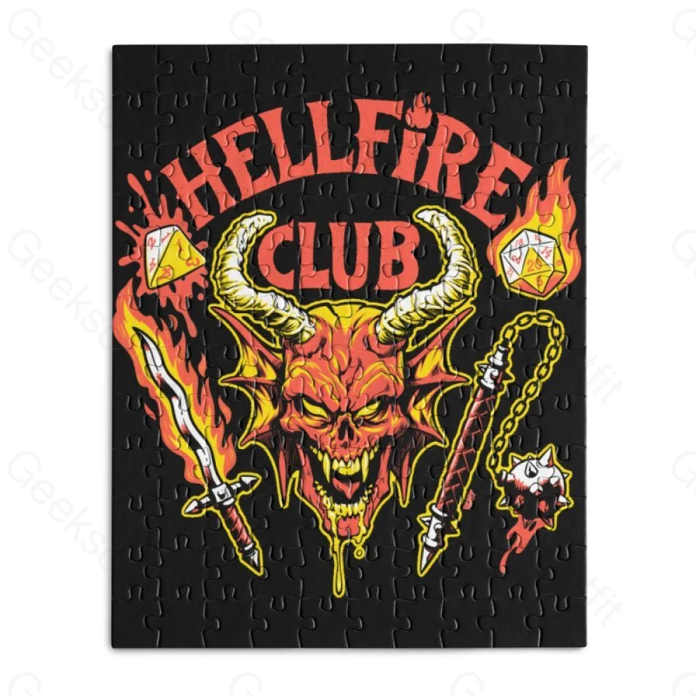 HELLFIRE CLUB (DARK)-Wooden Jigsaw Puzzle - Geeksoutfit