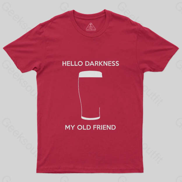 Hello Darkness My Old Friend T-Shirt-Geeksoutfit-funny,geek,music,t-shirt