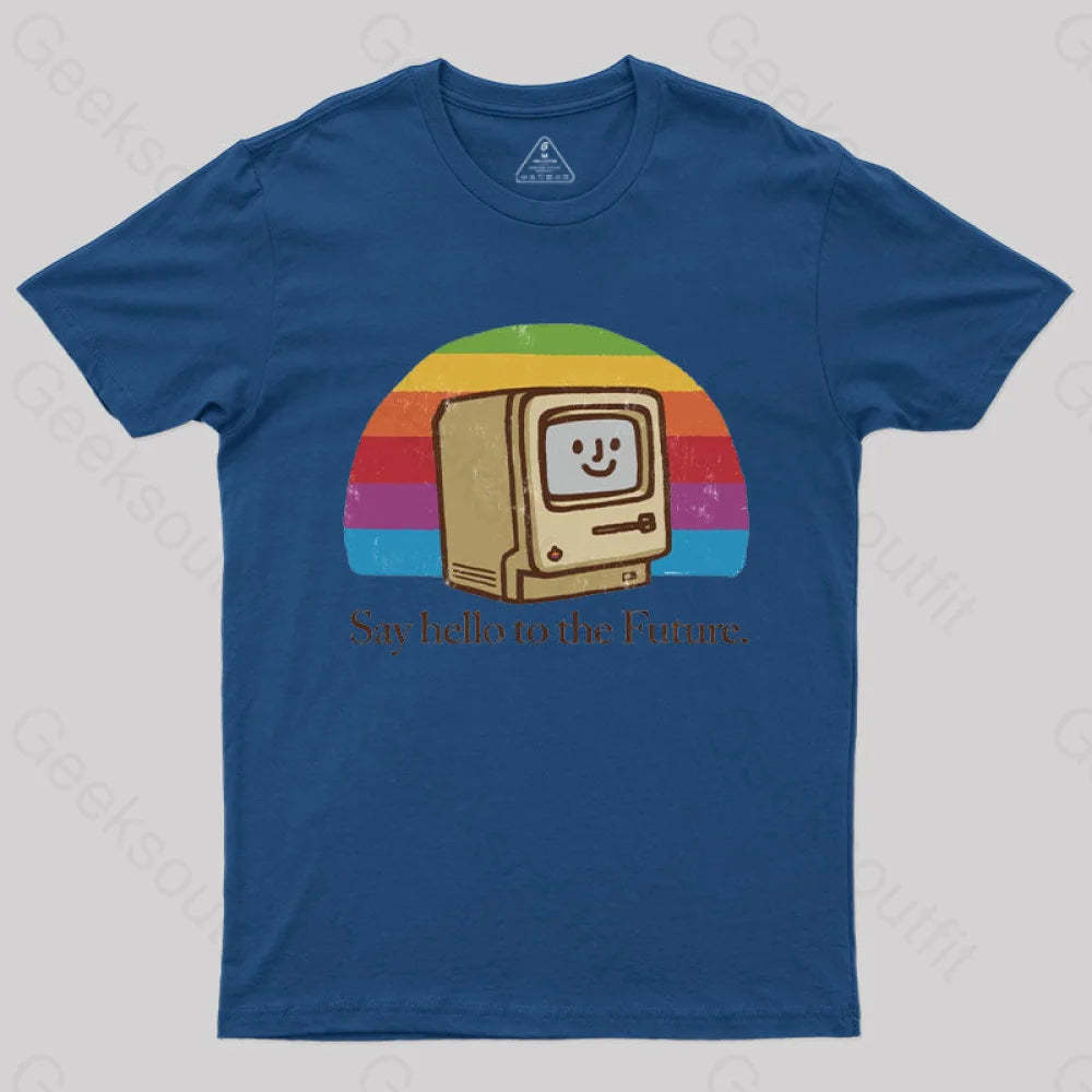 Hello Future T-Shirt Navy / S