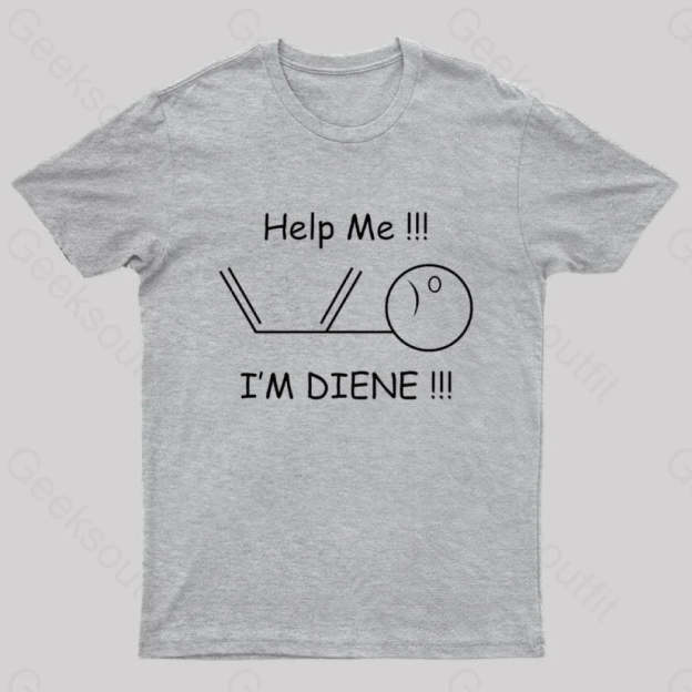 Help Me I’m Diene Geek T-Shirt Grey / S