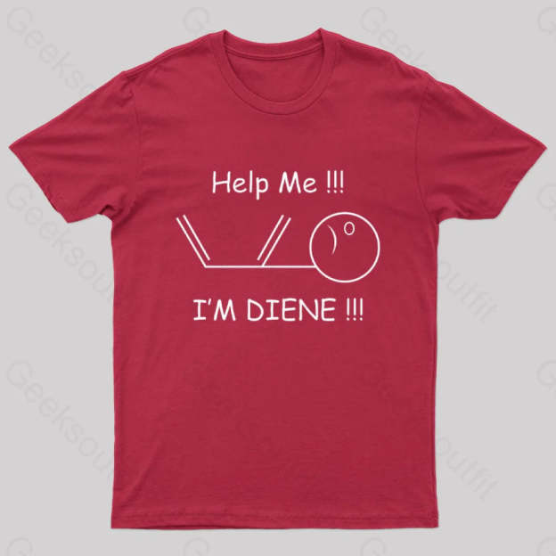 Help Me I’m Diene Geek T-Shirt Red / S