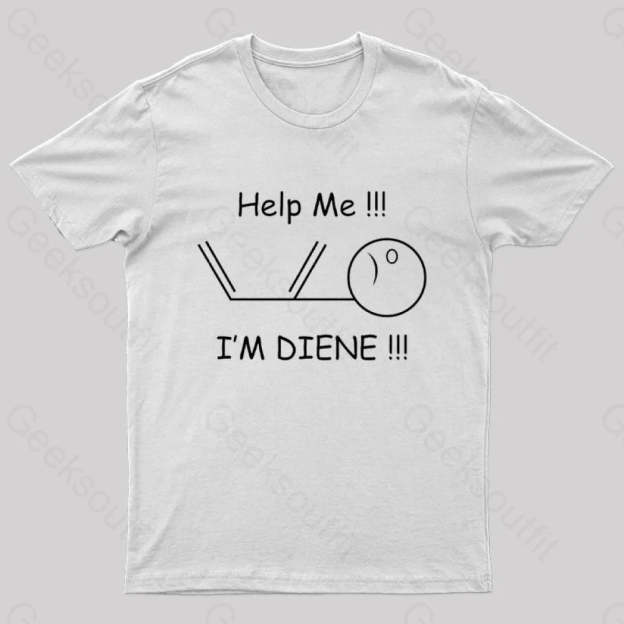Help Me I’m Diene Geek T-Shirt White / S