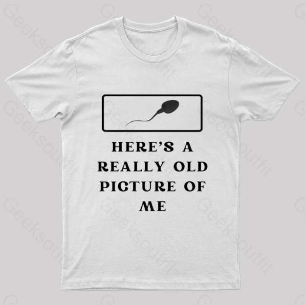 Here Is A Really Old Picture Of Me Nerd T-Shirt White / S