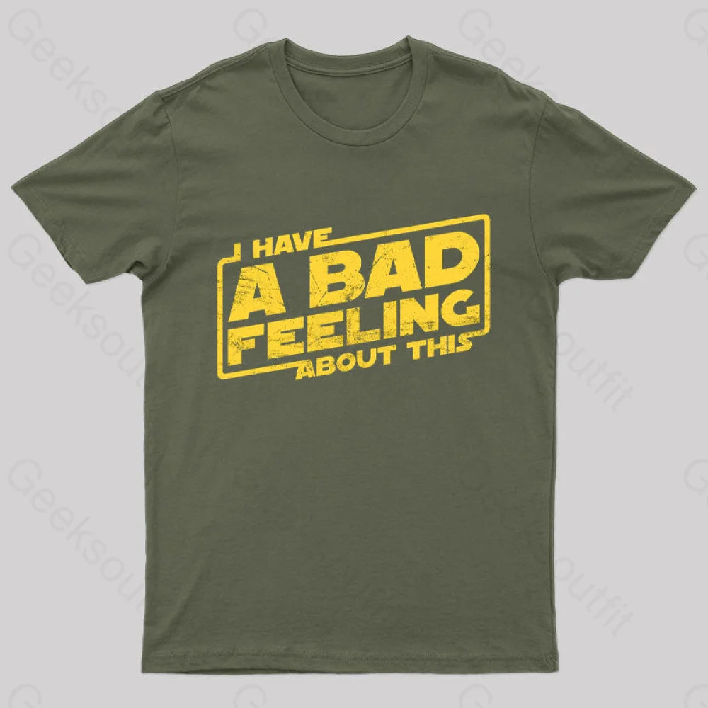 Here We Go Again Nerd T-Shirt Army Green / S