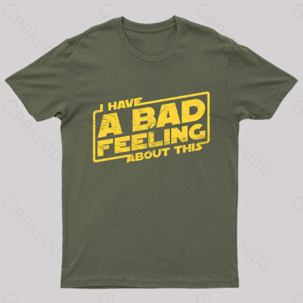 Here We Go Again Nerd T-Shirt Army Green / S