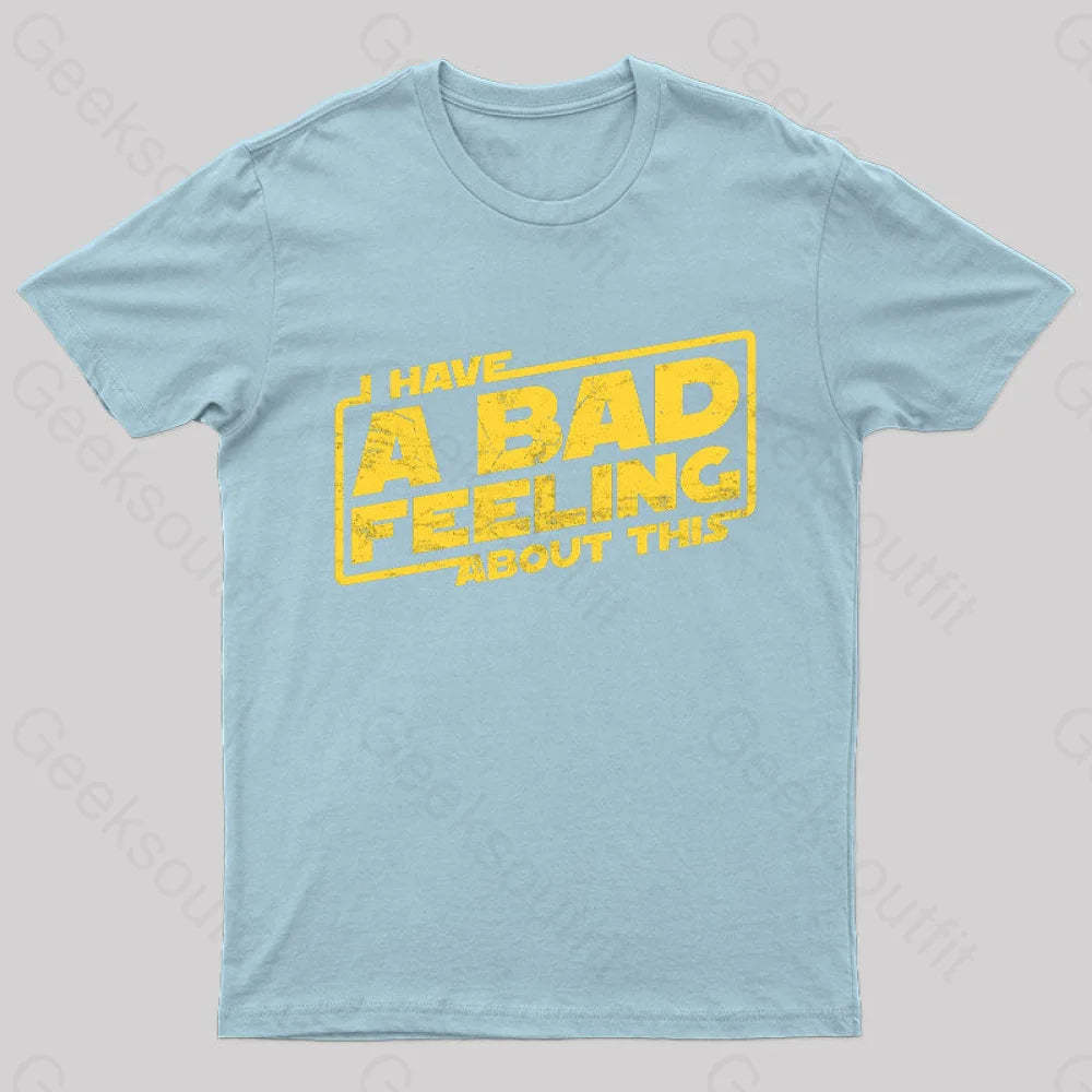 Here We Go Again Nerd T-Shirt Light Blue / S