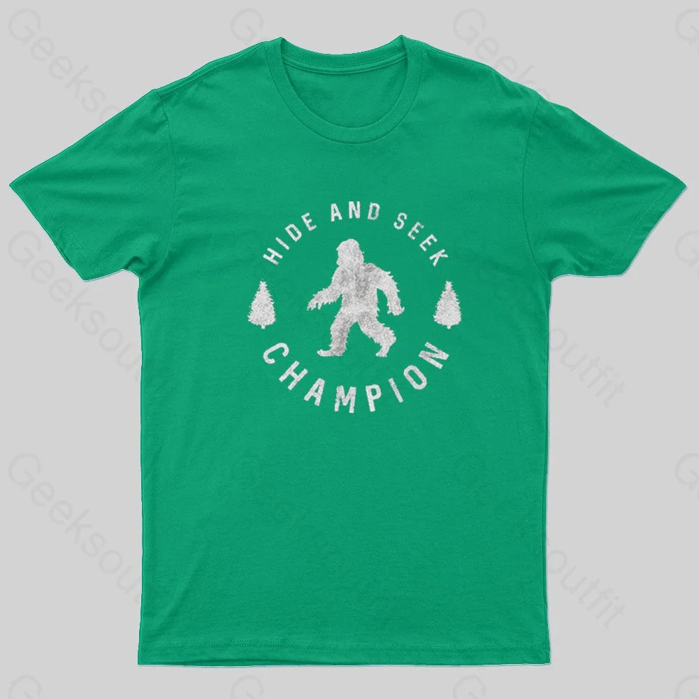 Hide And Seek Champion Geek T-Shirt Green / S
