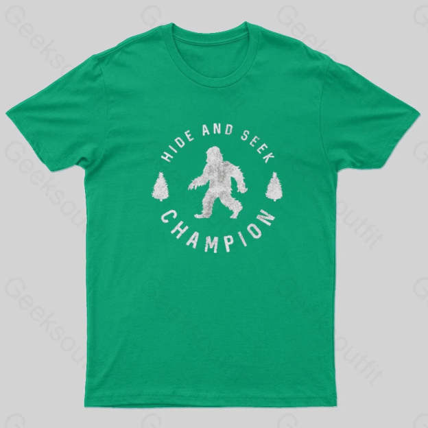 Hide And Seek Champion Geek T-Shirt Green / S