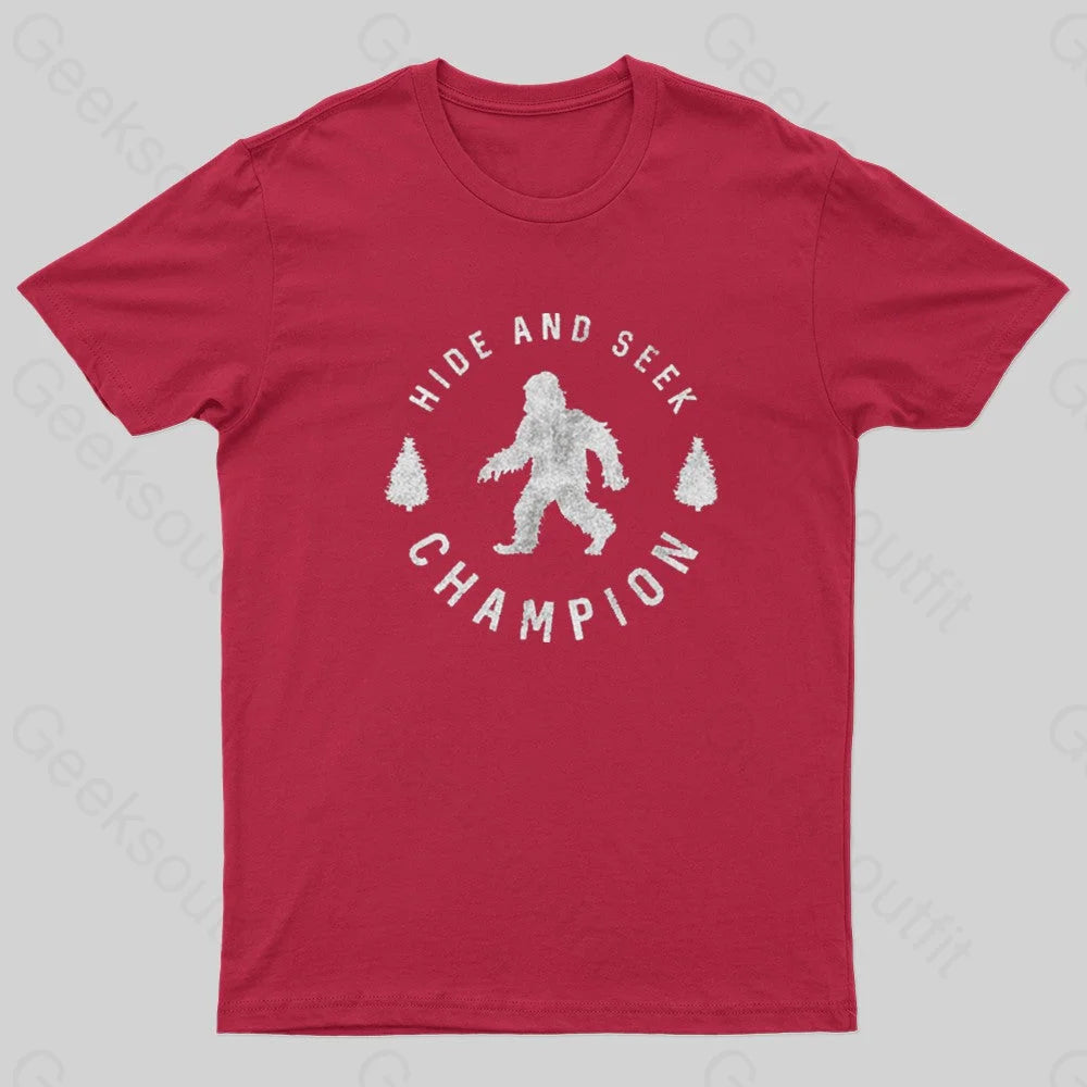 Hide And Seek Champion Geek T-Shirt Red / S