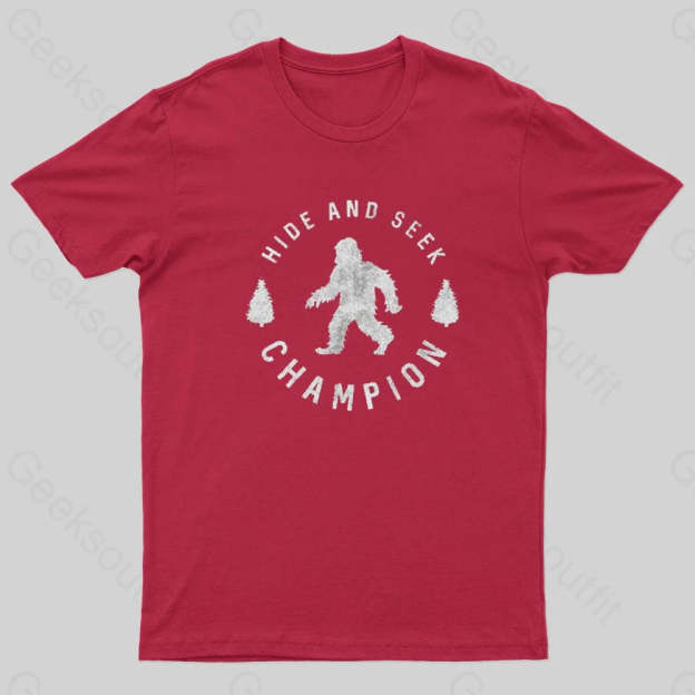 Hide And Seek Champion Geek T-Shirt Red / S