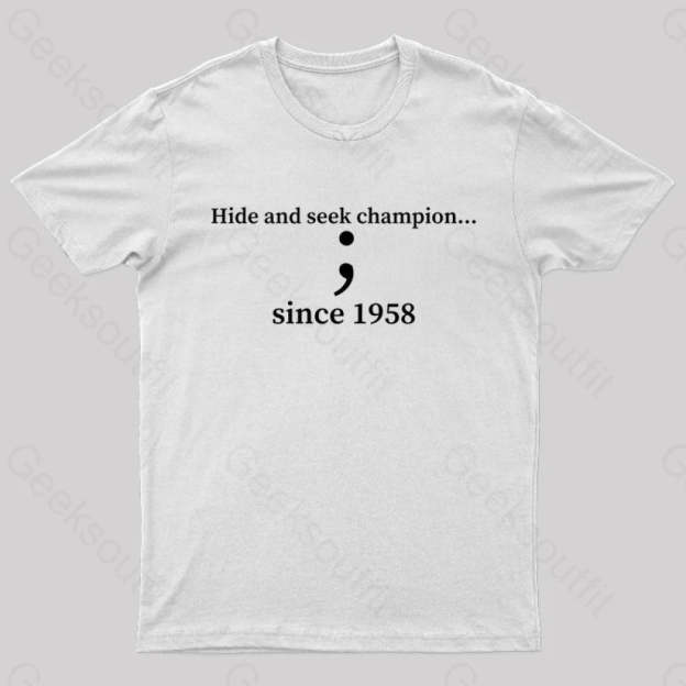 Hide And Seek Champion Geek T-Shirt White / S