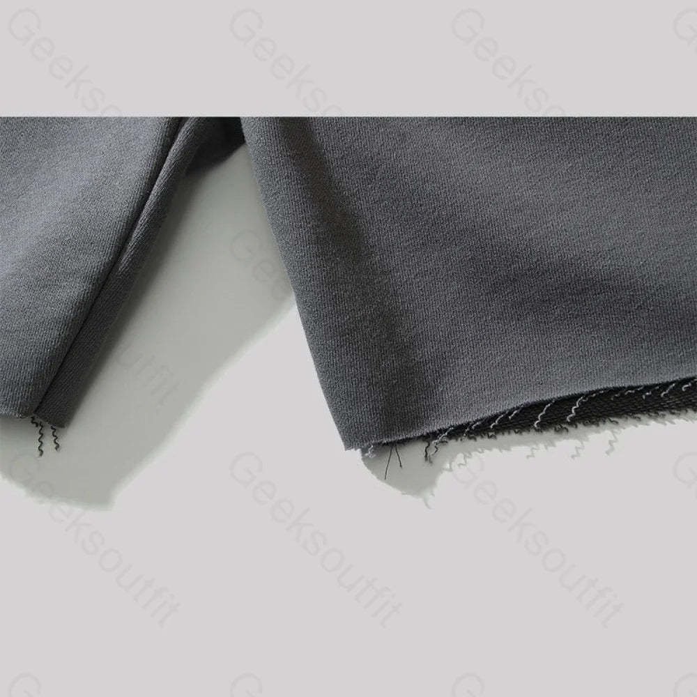 Highly Elastic Breathable Vintage Raw Edges Geek Shorts