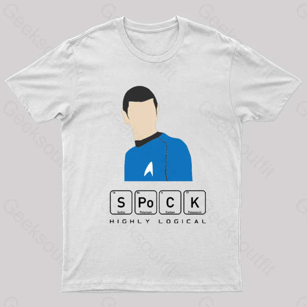 Highly Logical Spock Nerd T-Shirt White / S