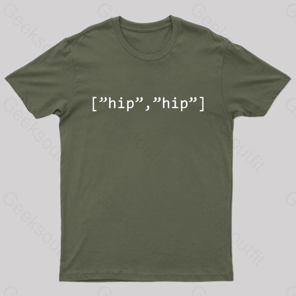 Hip Array Nerd T-Shirt Army Green / S