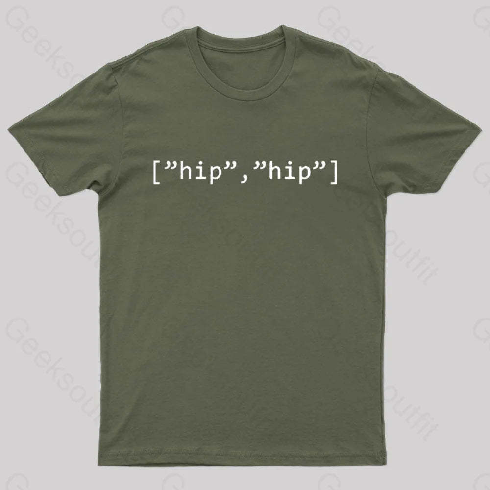 Hip Array Nerd T-Shirt Army Green / S