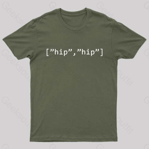 Hip Array Nerd T-Shirt Army Green / S