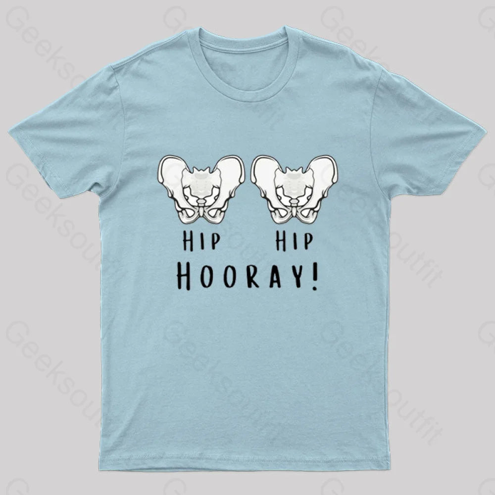 Hip Hooray! Geek T-Shirt Light Blue / S