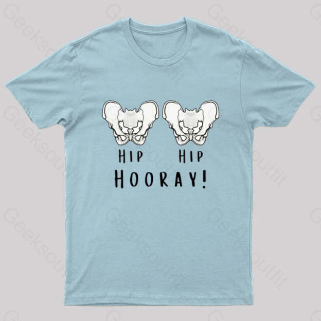 Hip Hooray! Geek T-Shirt Light Blue / S