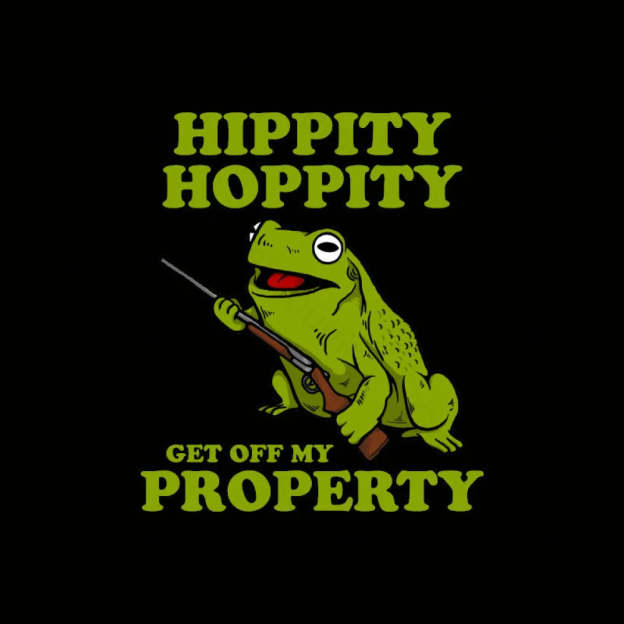 Hippity Hoppity Get Off My Property Geek T-Shirt