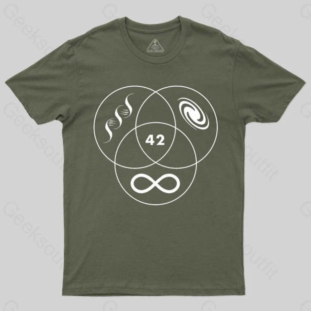 Hitchhikers Guide To The Galaxy 42 T-shirt - Geeksoutfit