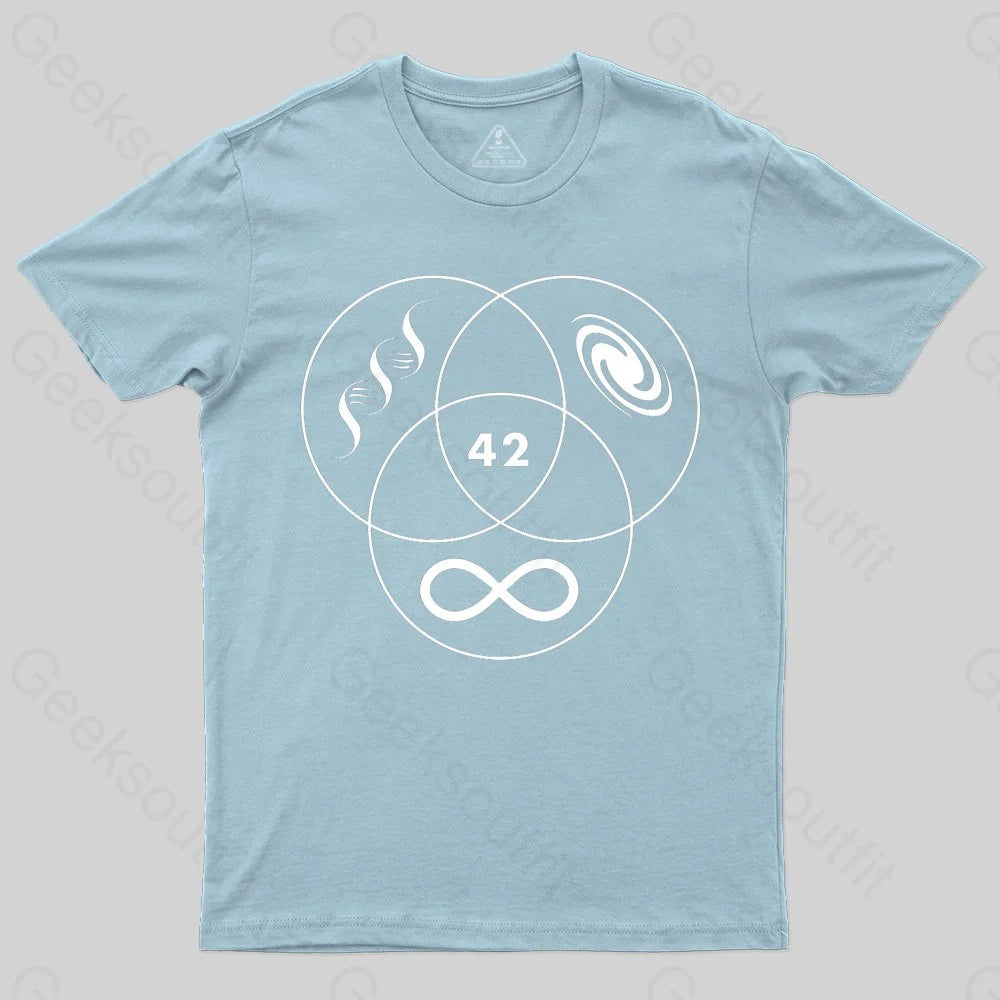Hitchhikers Guide To The Galaxy 42 T-shirt - Geeksoutfit