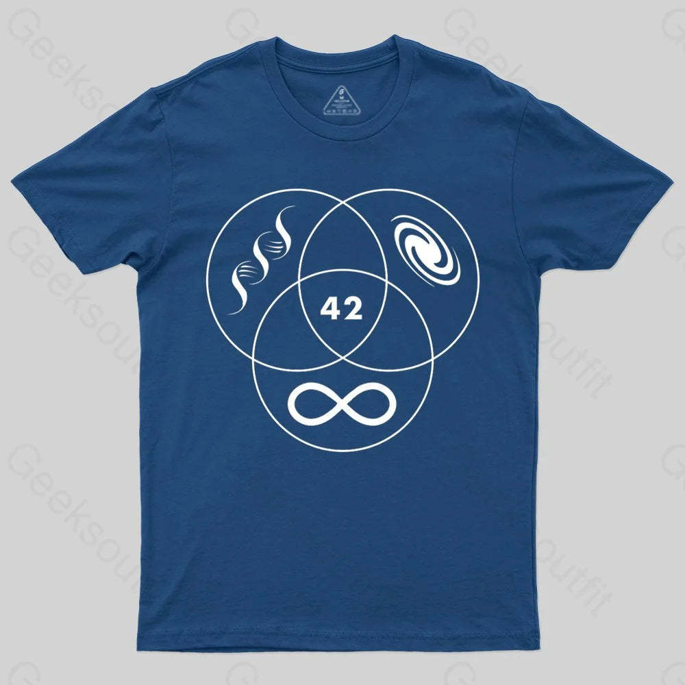 Hitchhikers Guide To The Galaxy 42 T-shirt - Geeksoutfit