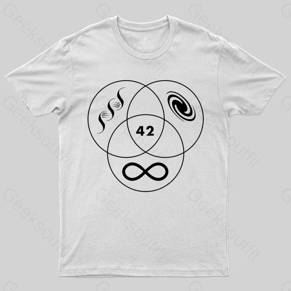 Hitchhikers Guide To The Galaxy 42 T-shirt - Geeksoutfit