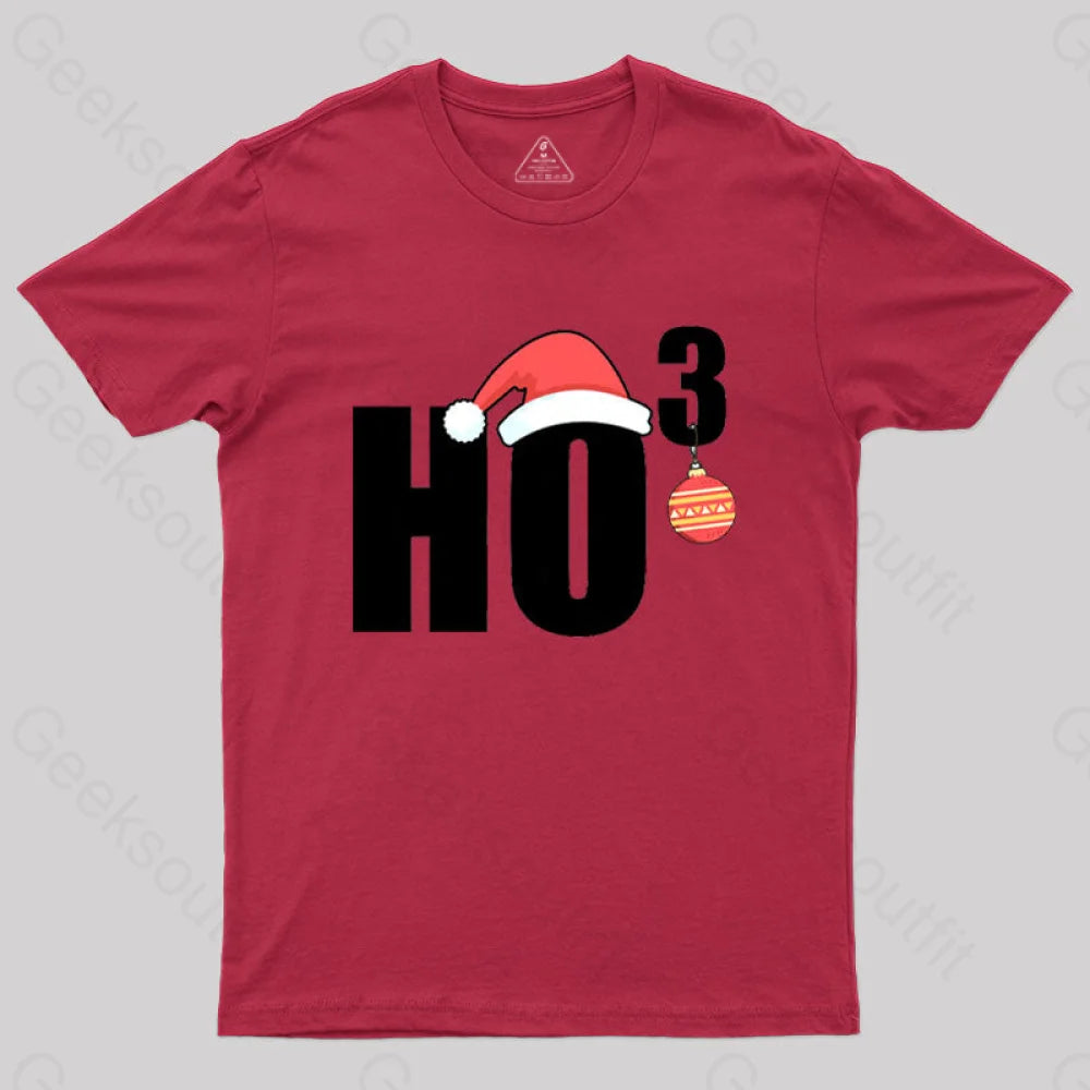 Ho Christmas Funny T-Shirt Red / S