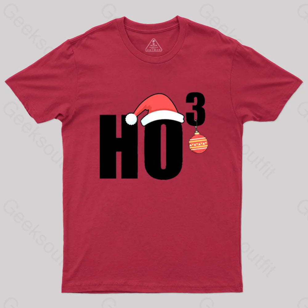 Ho Christmas Funny T-Shirt Red / S