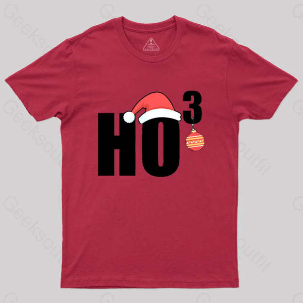 Ho Christmas Funny T-Shirt Red / S