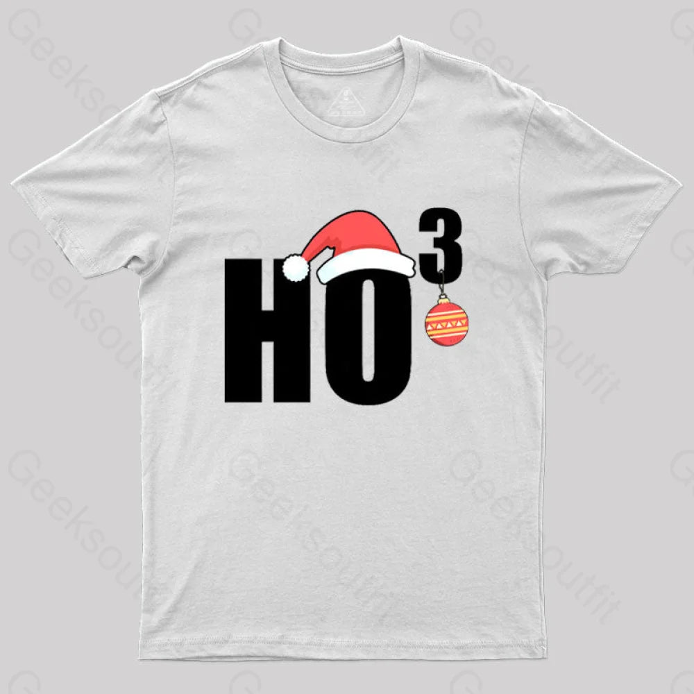 Ho Christmas Funny T-Shirt White / S