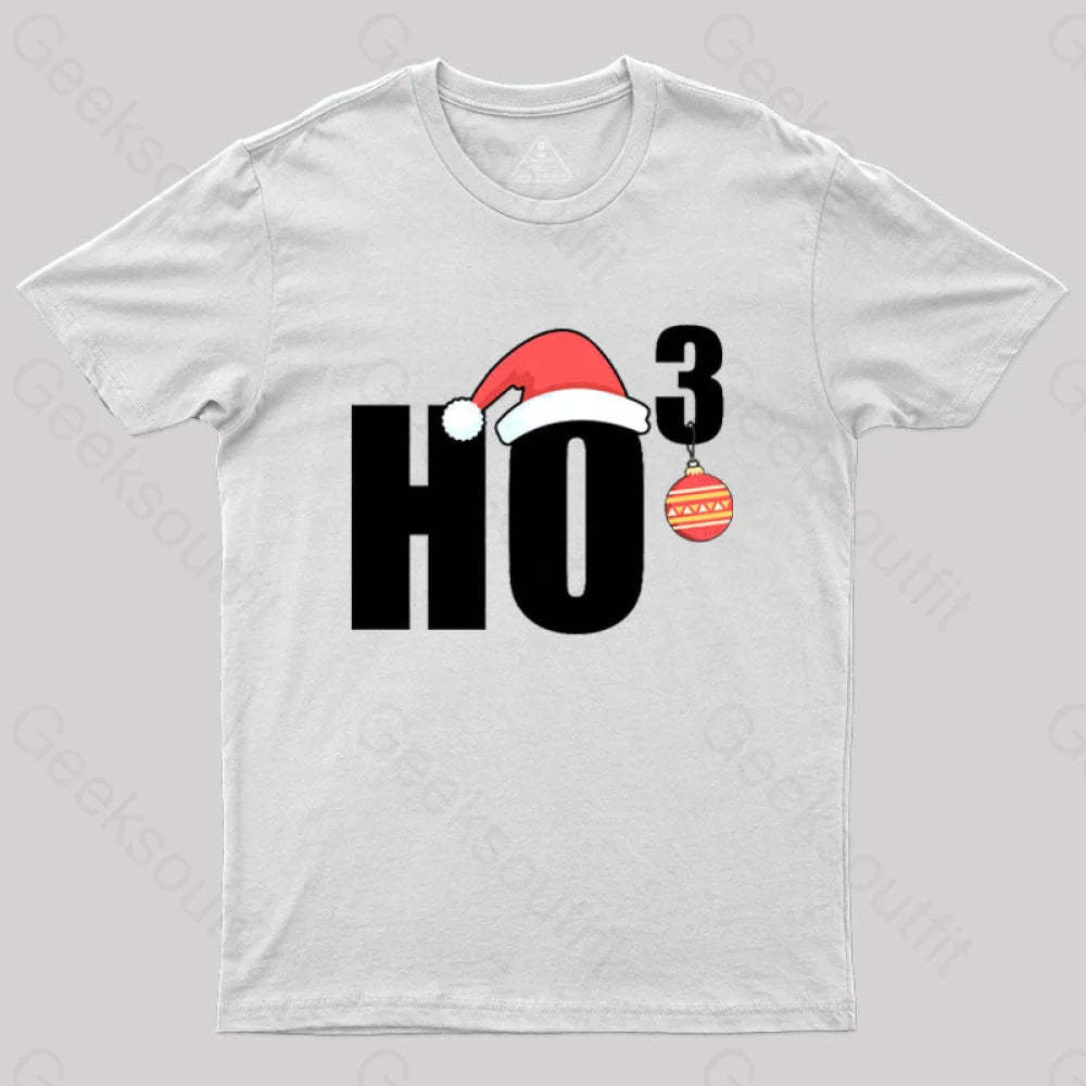 Ho Christmas Funny T-Shirt White / S