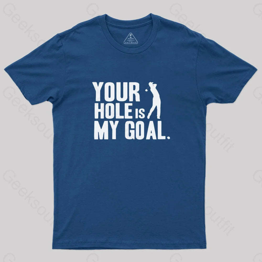 Hole Is My Goal T-Shirt Navy / S