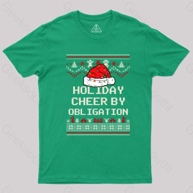 Holiday Cheer By Obligation T-Shirt Green / S