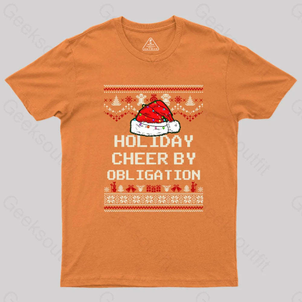 Holiday Cheer By Obligation T-Shirt Orange / S
