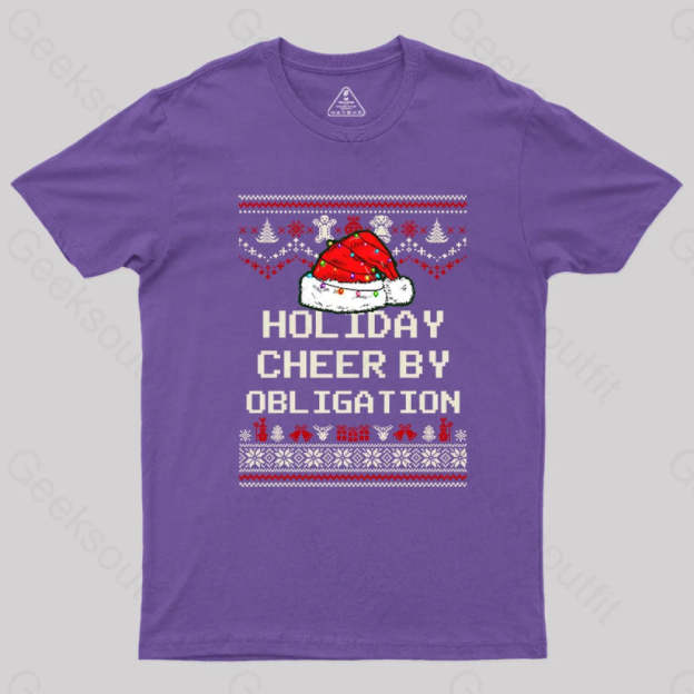 Holiday Cheer By Obligation T-Shirt Purple / S