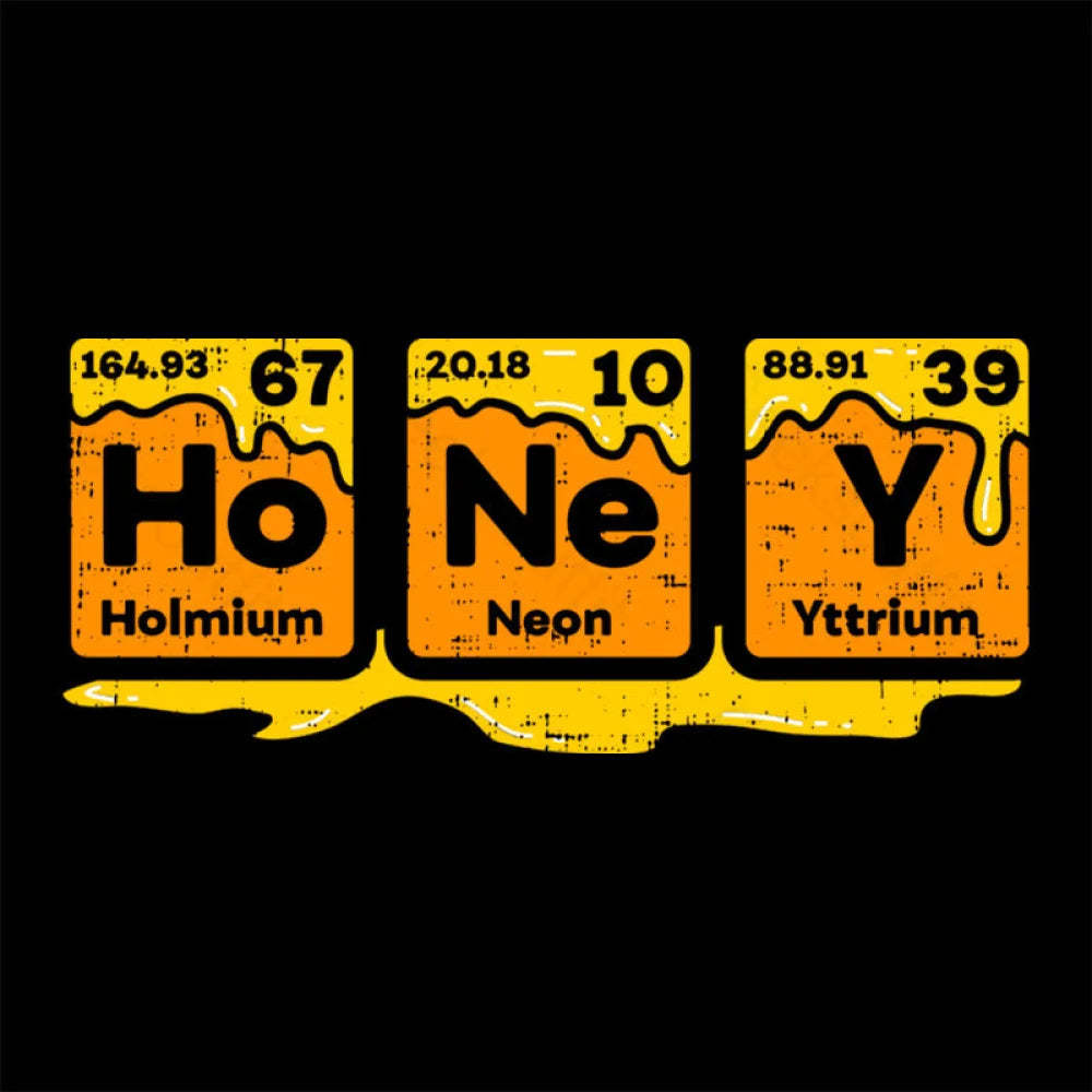 Honey Periodic Table Beekeeper Bee Hives Gift Idea Science Nerd T-Shirt