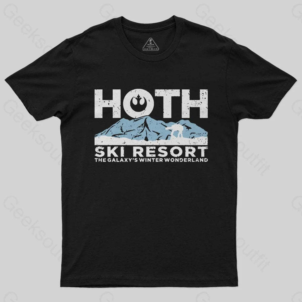 Hoth Ski Resort T-Shirt - Geeksoutfit