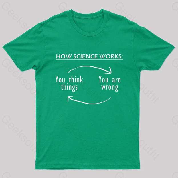 How Science Works Nerd T-Shirt Green / S